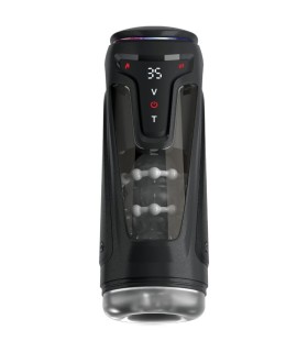 PDX ELITE MOTO BATOR PRO THRUSTING STROKER AUTOMATIC VIBRATING AND WARMING MASTURBATOR 265 CM