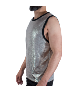 MACHO FINE GLITTER T SHIRT S M