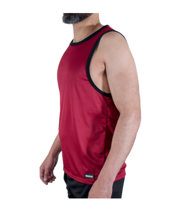 MACHO CMV003 MAROON GYM T SHIRT S M