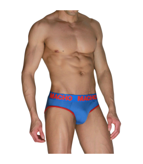 MACHO MCH005 CLASSIC SLIP BLUE RED XL