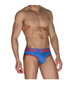 MACHO - MCH005 SLIP CLÁSICO AZULÓN + ROJO S