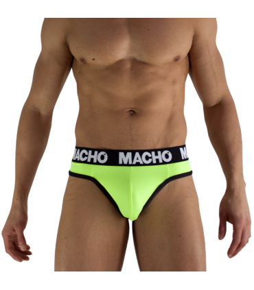MACHO MTG001 FLUORESCENT YELLOW THONG SIZE L