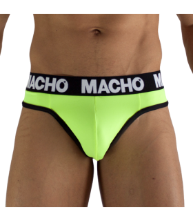 MACHO MTG001 FLUORESCENT YELLOW THONG SIZE L