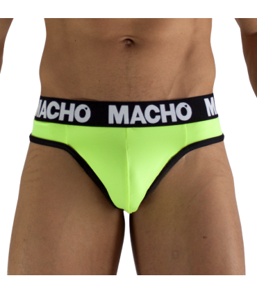 MACHO MTG001 FLUORESCENT YELLOW THONG SIZE L