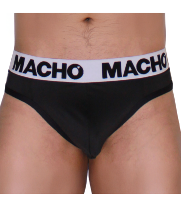 MACHO MTG002 BLACK BLACK THONG S