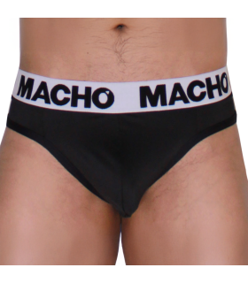 MACHO MTG002 BLACK BLACK THONG XL