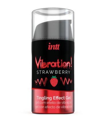 INTT POTENTE ESTIMULANTE INTIMO GEL VIBRADOR LIQUIDO FRESA 15 ML
