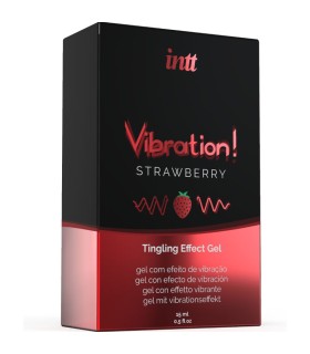 INTT POTENTE ESTIMULANTE INTIMO GEL VIBRADOR LIQUIDO FRESA 15 ML