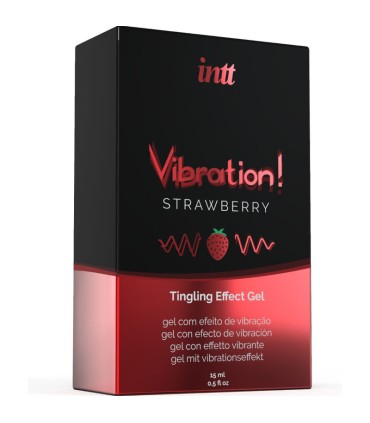 INTT POTENTE ESTIMULANTE INTIMO GEL VIBRADOR LIQUIDO FRESA 15 ML