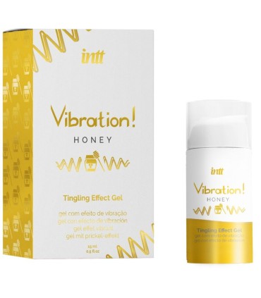 INTT POTENTE ESTIMULANTE INTIMO GEL VIBRADOR LIQUIDO MIEL 15 ML