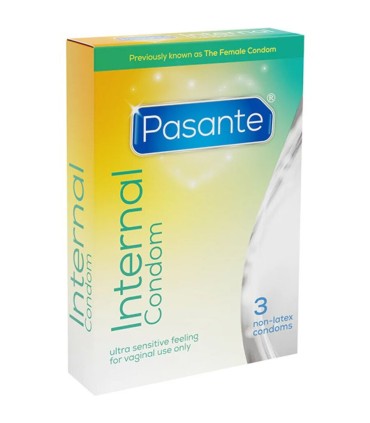 PASANTE INTERNAL PRESERVATIVO SIN LATEX 3 UNIDADES