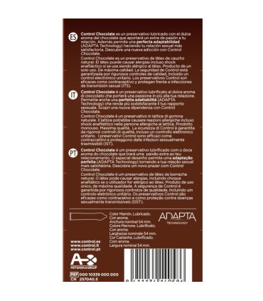 CONTROL CHOCOLATE PRESERVATIVOS 12 UNIDADES