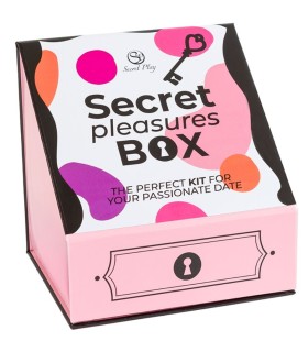 SECRET PLAY CAJA DE PLACERES PARA PAREJAS DADOS BALA VIBRADORA PLUMERO