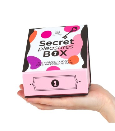 SECRET PLAY CAJA DE PLACERES PARA PAREJAS DADOS BALA VIBRADORA PLUMERO