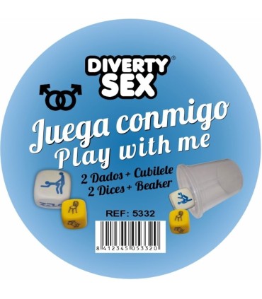 DIABLO PICANTE DADOS LUGAR POSTURAS CHICOS CON CUBILETE