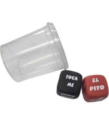 DIABLO PICANTE DADOS VERBO LUGAR DEL CUERPO CON CUBILETE