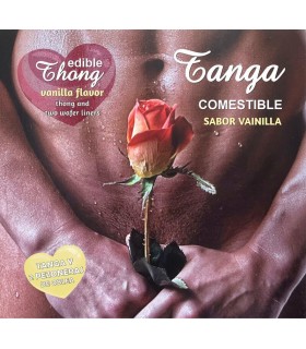 HOTFLOWERS TANGA 2 PEZONES OBLEA VAINILLA HOMBRE es pt en fr it 