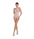 PASSION WOMAN BS088 BODYSTOCKING BLANCO TALLA UNICA
