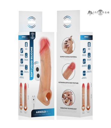 MR INTENSE ARNOLD M ULTRA REALISTIC VIBRATING PENIS SLEEVE 145 CM O 4 CM
