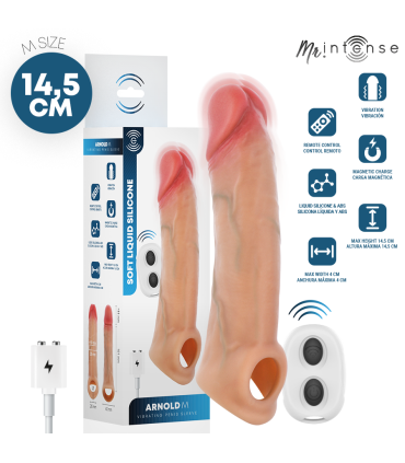 MR INTENSE ARNOLD M ULTRA REALISTIC VIBRATING PENIS SLEEVE 145 CM O 4 CM