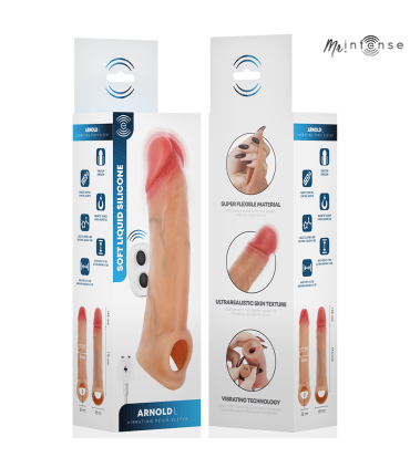 MR INTENSE ARNOLD L ULTRA REALISTIC VIBRATING PENIS SLEEVE REMOTE CONTROL 16 CM O 45 CM