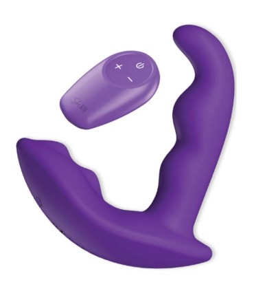 SHEEO ROTATING VIBRATING ANAL STIMULATOR WITH REMOTE CONTROL PURPLE