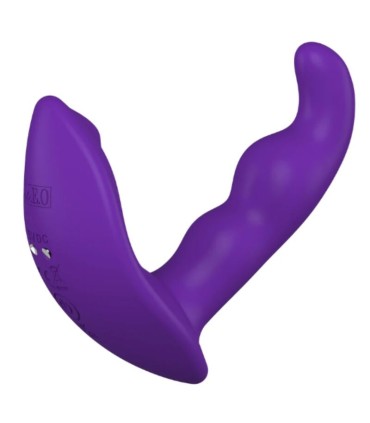 SHEEO ROTATING VIBRATING ANAL STIMULATOR WITH REMOTE CONTROL PURPLE