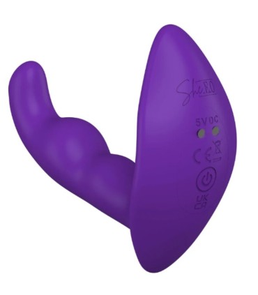SHEEO ROTATING VIBRATING ANAL STIMULATOR WITH REMOTE CONTROL PURPLE
