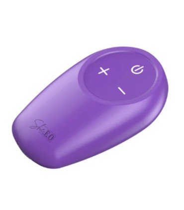 SHEEO ROTATING VIBRATING ANAL STIMULATOR WITH REMOTE CONTROL PURPLE