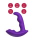 SHEEO ROTATING VIBRATING ANAL STIMULATOR WITH REMOTE CONTROL PURPLE