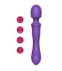 SHEEO DOUBLE ENDED VIBRATING MASSAGER WAND PURPLE