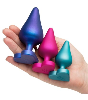 ROMP LUSTER ANAL TRAINING KIT S M L WITH HEART SHAPED BASE