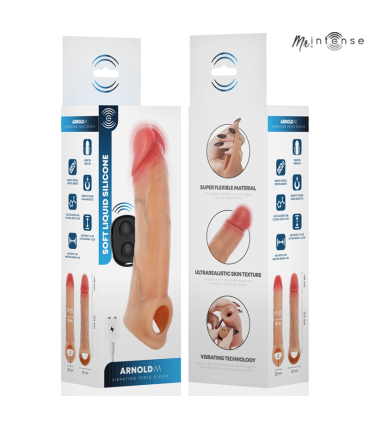 MR INTENSE ARNOLD M ULTRA REALISTIC VIBRATING PENIS SLEEVE 145 CM O 4 CM