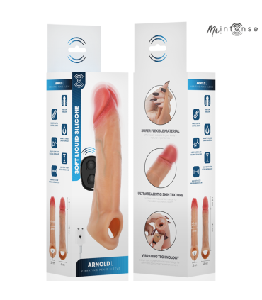 MR INTENSE ARNOLD L ULTRA REALISTIC VIBRATING PENIS SLEEVE REMOTE CONTROL 16 CM O 45 CM