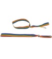 PRIDE - PULSERA BOLITA PLATEADA BANDERA LGBT