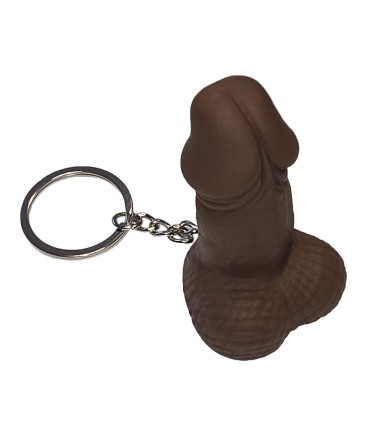DIABLO PICANTE SILBATO LLAVERO CON FORMA DE PENE MULATO