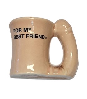 DIABLO PICANTE IMAN TAZA CERAMICA CON ASA DE PENE FOR MY BEST FRIEND