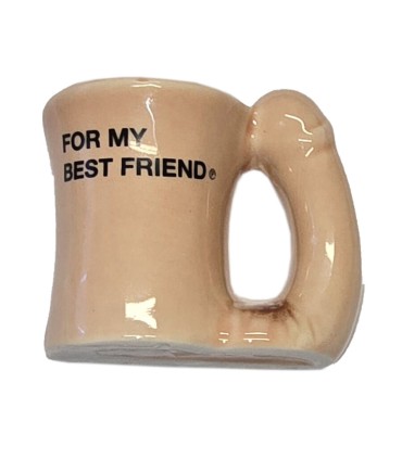 DIABLO PICANTE IMAN TAZA CERAMICA CON ASA DE PENE FOR MY BEST FRIEND