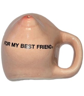DIABLO PICANTE IMAN DE 1 PECHO EN TAZA CERAMICA FOR MY BEST FRIEND
