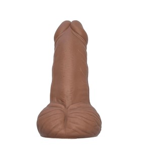 DIABLO PICANTE JUGUETE ANTIESTRES CON FORMA DE PENE COLOR MULATO