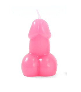 DIABLO PICANTE VELA CON FORMA DE PENE COLOR FUCSIA