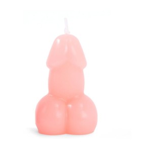 DIABLO PICANTE VELA CON FORMA DE PENE COLOR ROSA