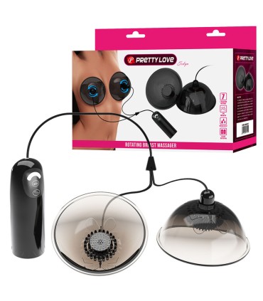 PRETTY LOVE ROTATING NIPPLE SUCTION STIMULATOR BLACK