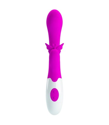 PRETTY LOVE BUTTERFLY KISS 30 FUNCTION RABBIT VIBRATOR PURPLE