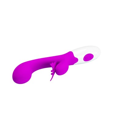 PRETTY LOVE BUTTERFLY KISS 30 FUNCTION RABBIT VIBRATOR PURPLE