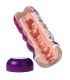 PRETTY LOVE VAGINAL SMOOTHING MASTURBATOR WITH SUCTION CUP AND INTERNAL TEXTURES