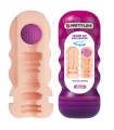 PRETTY LOVE - VAGINAL SMOOTHING MASTURBATOR WITH SUCTION CUP AND INTERNAL TEXTURES