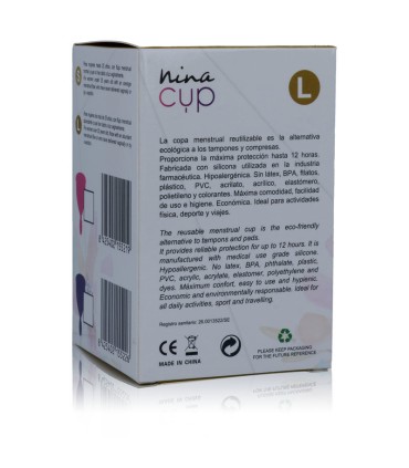 NINA KIKI COPA MENSTRUAL ROSA TALLA L