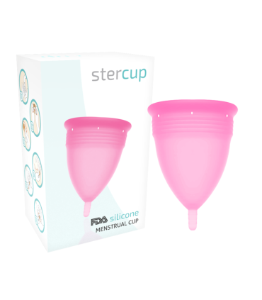 STERCUP COPA MENSTRUAL FDA SILICONA ROSA TALLA L