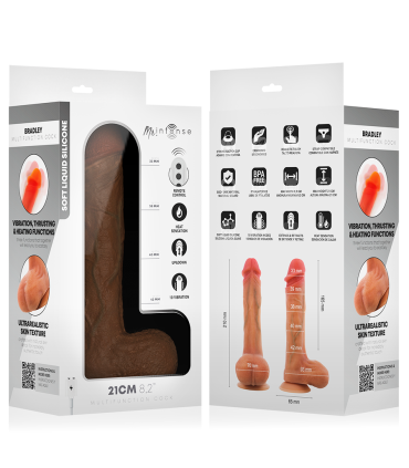 MR INTENSE BRADLEY VIBRATOR DILDO WITH HEAT EFFECT AND REMOTE CONTROL 21 CM O 42 CM